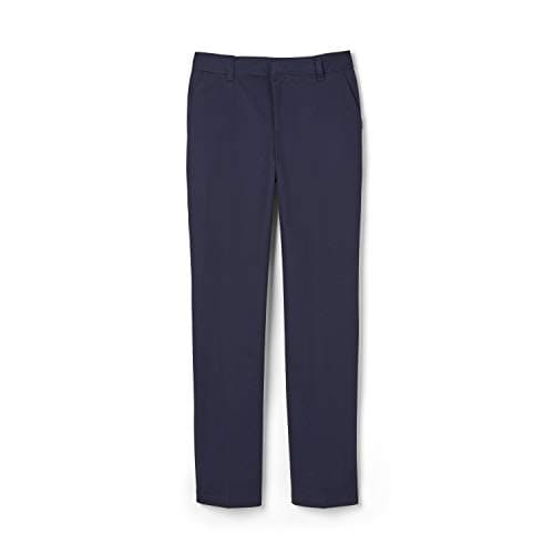 Image of French Toast Young Men's Relaxed Fit Twill Pant, Navy, 28Wx30L
