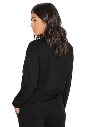 Image of PixieGirl Petite Black Crew Neck Sweatshirt Petite