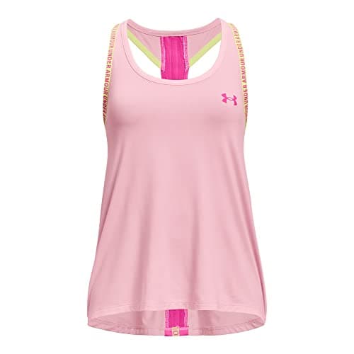 Image of Under Armour Kids Knockout Tank Top Junior Pink 7-8 Years