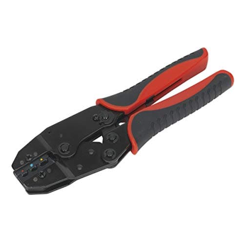 Image of *CLEAR* Sealey Ratchet Type Crimping Tool for Insulated Terminals Colour Coded 0.5 - 6mm
