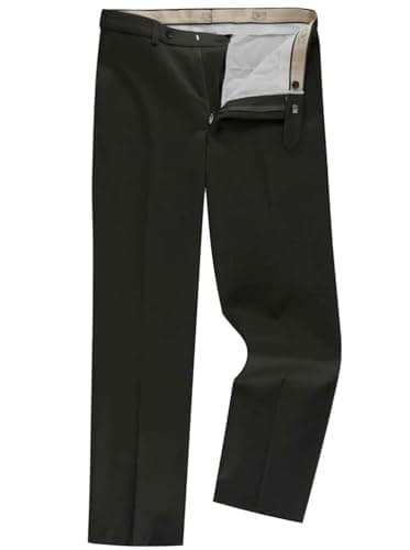 Image of DG's Drifter Prestige Wool Blend Formal Dress Trousers Black (as8, Waist_Inseam, Numeric_38, Numeric_30, 38W 30L)