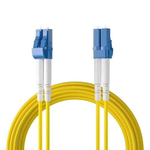Image of ipolex LC to LC Fiber Patch Cable Single Mode, 1G/10GB OS2 Optic Cable, Duplex 9/125μm Internet Cable, LSZH Jumper for SMF SFP/SFP+ Transceiver, 1-meter, 1-Pack