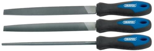 Image of Draper 44963 3-Piece 200 mm Soft-Grip Engineer’s File Set