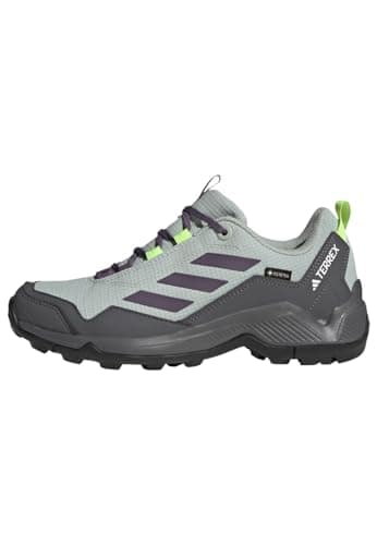 Image of adidas Women's Terrex Eastrail Gore-TEX Hiking Shoes, Silver/Shadow Violet/Lucid Lemon, 3.5 UK