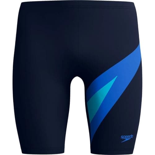 Image of Speedo Men's Hyperboom Swim Jammer, Navy Blue, 32