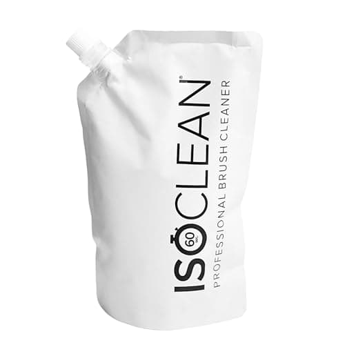 Image of ISOCLEAN Makeup Brush Cleaner – Gentle Daily Use Solution, Reduces Product Buildup, Improves Application, Easy Clean Brush Cleaning Solution & Sponge Cleaner - Refill Pouch, 525ml