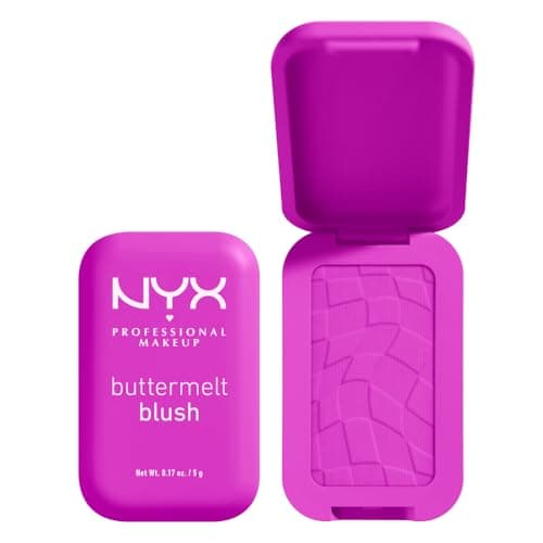 Image of NYX Professional Makeup Buttermelt Powder Blush, Up To 12H Wear, Seamless Blending, Fade and Transfer Resistant, With Shea and Mango Butter, Vegan Formula, Shade: All The Butta