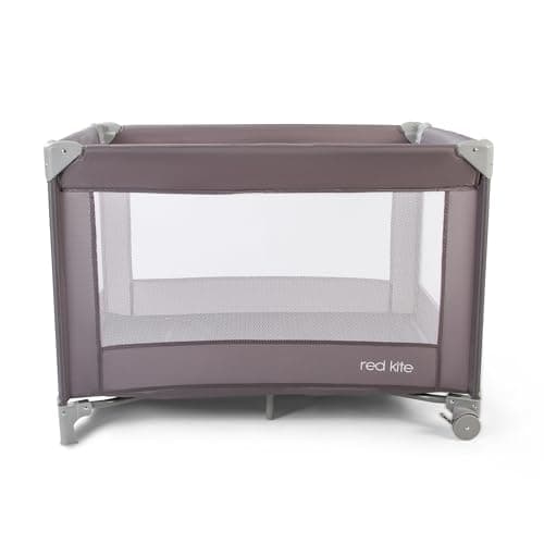 Image of Red Kite Sleeptight Travel Cot - Grey