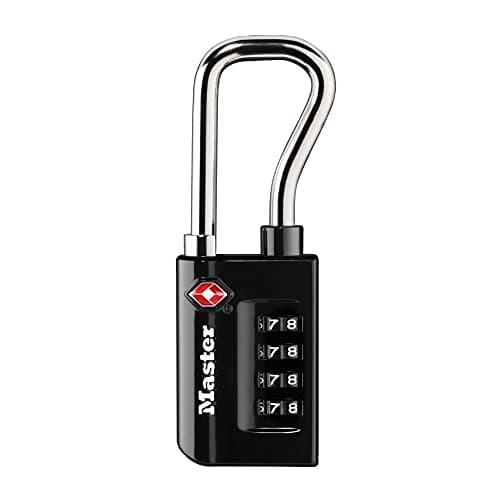 Image of Master Lock Padlock, Set Your Own Combination TSA Accepted Luggage Lock, 1-5/16 in. Wide, 4696D