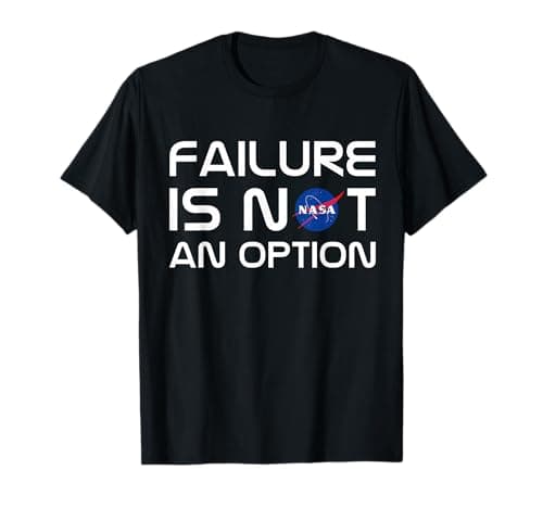 Image of NASA Failure is Not an Option Insignia Logo T-Shirt