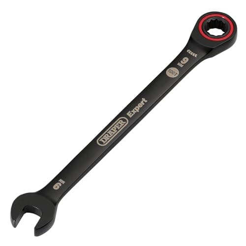 Image of Draper 03880 Expert HI-TORQ Metric Ratchet Combination Spanner, 9mm, Black