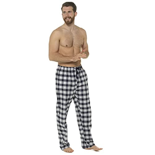 Image of undercover lingerie Mens Foxbury Pyjama Bottoms HT242 Navy Check L
