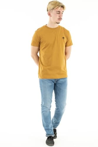 Image of Timberland Men's Ss Dun-river Crew T T-Shirt, Yellow, XL