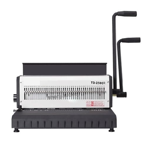 Image of Manual Wire Binding Machine for A4 Paper, Punches and Binds up to 300 Sheets, Ideal for Desk Calendars and Reports