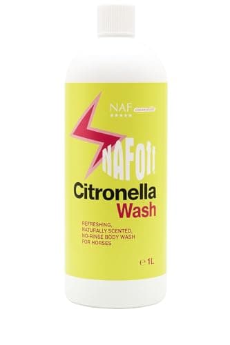 Image of NAF Off Citronella Wash 1L – Refreshing No-Rinse Body Wash for Horses – With Natural Citronella Oil – Ideal After Exercise or Hot Weather – Summer Grooming Essential