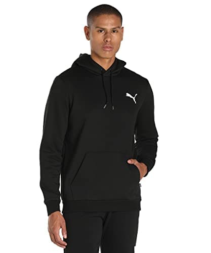 Image of PUMA Essentials Small Logo Hoodie Men Black Size L