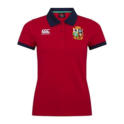 Image of Canterbury British And Irish Lions Home Nations Polo Shirt - Tango Red, 12