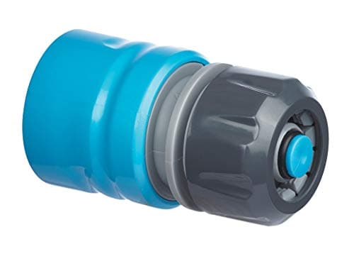 Image of Flopro 70300536 Water Stop Garden Hose Connector, Blue, 3.4 x 3.4 x 5.8 cm