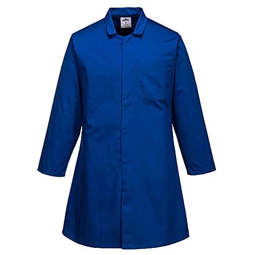 Image of Portwest Men’s Food Coat, One Pocket, Size: L, Colour: Royal Blue, 2202RBRL