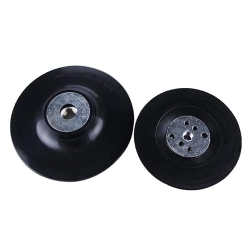 Image of WheatThrive Angle Grinder Backing Pad, 4 Inch Flexible Sanding Disc Support, Max 15300 RPM, Rubber Base for Metal Wood Surface Finishing