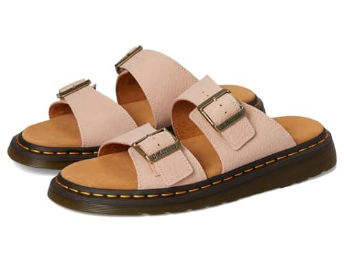 Image of Dr. Martens Unisex-Adult Josef Slide Sandal, Powder Pink, 8 Women/7 Men