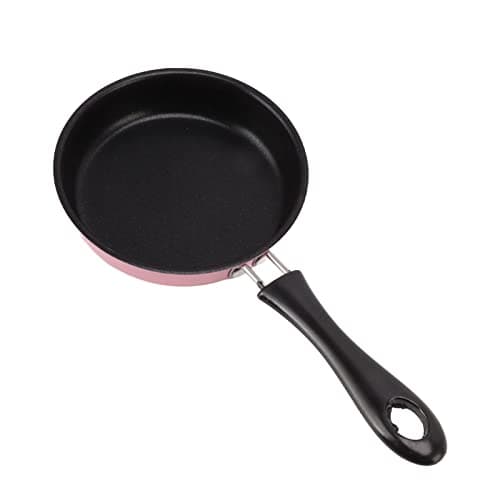 Image of HERCHR Mini Nonstick Fry Pan 4.7inch Mini One Egg Wonder with Heatresistant Handle Non Stick Frying Pan 12cm Omelet Egg Frying Skillet for Induction Cooker