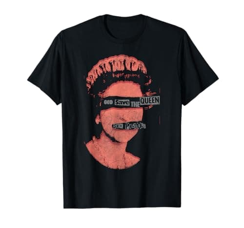 Image of Sex Pistols Official God Save The Queen Red Stamp T-Shirt