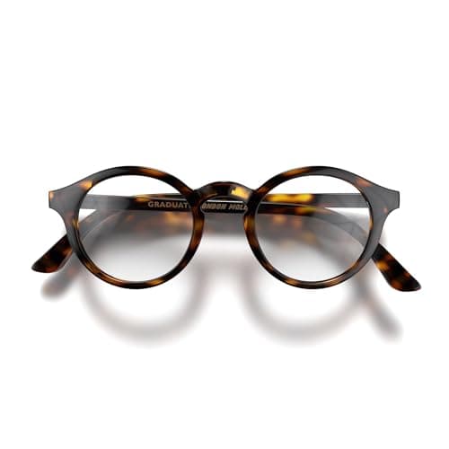 Image of LONDON MOLE® Graduate reading glasses | Cool round panto shaped readers | Men’s Women’s Unisex | Spring hinges