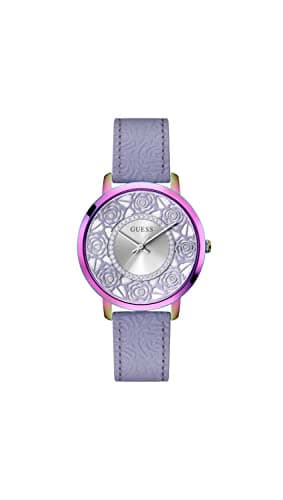 Image of GUESS Women Analog Quartz Watch with Leather Strap GW0529L4