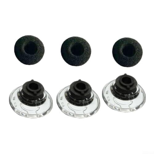Image of 3 Pack Soft Silicone Earbud Replacement for Plantronics UC Headset Suitable for High Intensity Listening Environments (A)