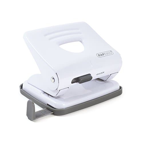 Image of Rapesco 1399 825 2-Hole Metal Punch, 25 Sheet Capacity, White