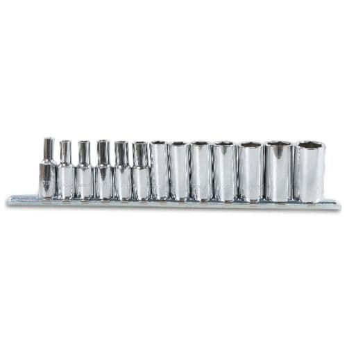 Image of Beta 9000203 Model 900 L/SB13 Set Of Hexagon Sockets, Long Series, Chrome-plated, 1/4 Drive