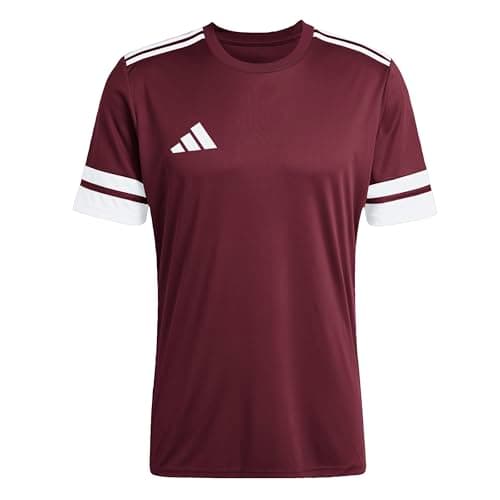 Image of adidas Men's SQUADRA25 Jersey Short Sleeve, Team Maroon 2/White, XL