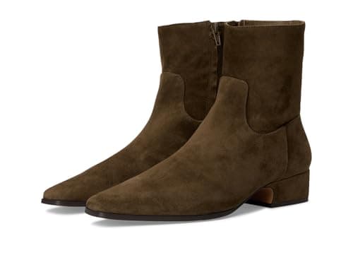 Image of Steve Madden Women's Dusty Ankle Boot, Olive Suede, 5 UK
