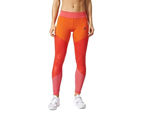 Image of Adidas Women Wow Drop 1 Tight Leggings - Red/ROJBAS/ROSBAS, Medium