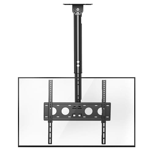 Image of XINLEI Ceiling TV Mount Full Motion TV Bracket for Most 26-65 Inch Flat Curved TVs/Monitors, Swivel Tilt Height Adjustable Hanging TV Mount, Hold up to 50kg, VESA 400x400mm MCA3