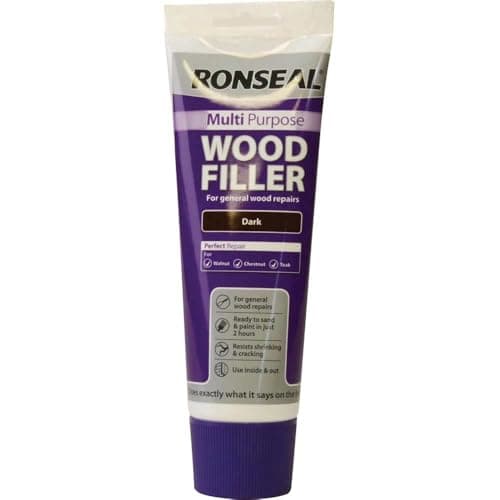 Image of Ronseal MPWFD325G 325g Multi-Purpose Wood Filler Tube - Dark