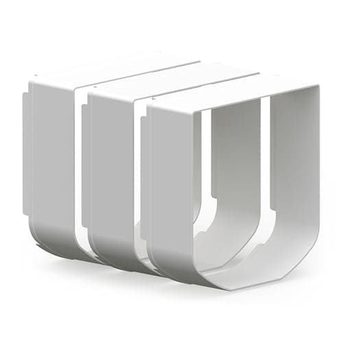 Image of Sure Petcare SureFlap Tunnel Extender, Compatible with SureFlap Microchip Cat Flap & Cat Flap Connect, Wall Installation Accessory, White (Pack of 3)