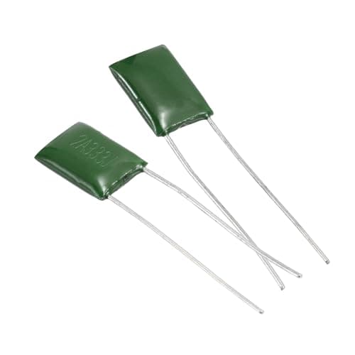 Image of sourcing map 50 Pcs Metallized Polypropylene Film Capacitor, 0.033uF 100V 5% Metallized Polyester Film Capacitor Bulk, Electronic Component Assortment Kit for DIY Circuit Electric Device, Green