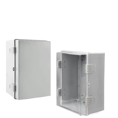 Image of Weatherproof Outdoor Electrical Box Junction Box IP66 ABS Plastic Enclosure Project Box with Mounting Plate with Wall Bracket(199x99x75mm,Grey cover)