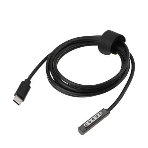 Image of EMSea DC12V-24V 3A USB-C to 5 Pin Magnetic Cable Type-C Compatible with Microsoft Surface Pro 1 2 RT