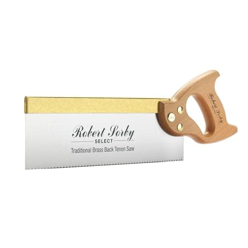 Image of Robert Sorby Select RS-9550B Traditional Brass Back Tenon Saw 12” (305mm) x 15TPI - Woodworking Tool