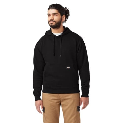 Image of Dickies, Men's, MIDWEIGHT PULLOVER FLEECE HOODIE REGULAR, BLACK, XXL