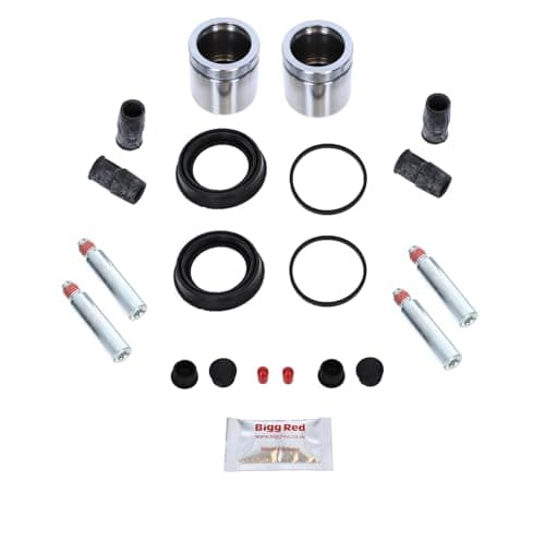 Image of BRKP66H11201 Front Brake Caliper repair seal kit Slide Pins & pistons