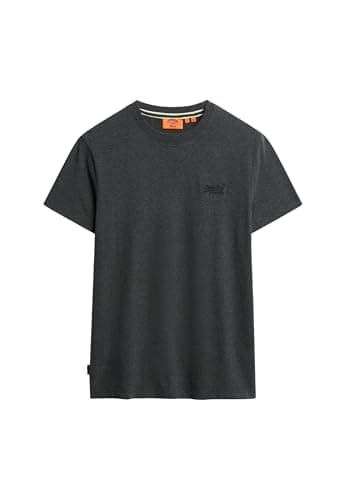 Image of Superdry Essential Logo Embroidered Short Sleeve T-Shirt L, Eclipse Navy/Olive Feeder, L
