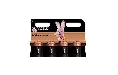Image of 4X Duracell C Plus (1 Blister Pack of 4 Batteries) 4 Batteries (LR14/MN1400/HALF TORCH/BABY 1.5V)