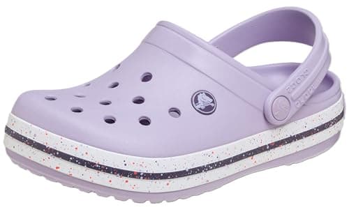 Image of Crocs Unisex Kids Clog,Crocband Speckled Band Clog T,Lavender,4 UK Child