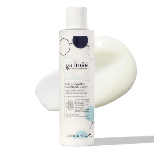 Image of Gallinée Hair Cleansing Cream - Dermatologically Tested Anti-Dandruff Cream Shampoo without Sulphates with Lactic Acid & Prebiotics - For All Hair Types, Including Itchy & Dry Scalp - 200 ml