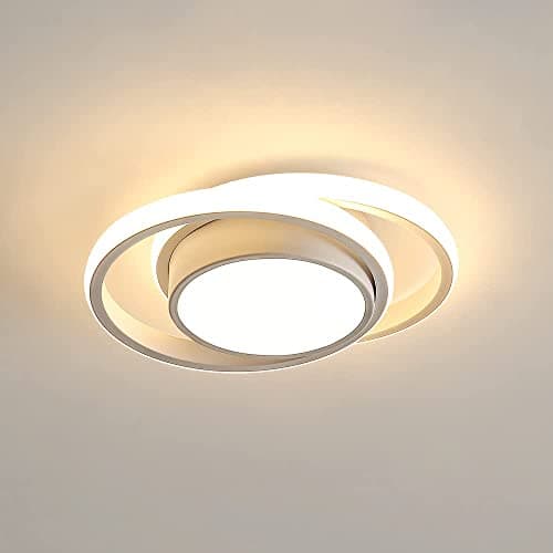 Image of Comely LED Ceiling Lights, Modern LED Ceiling Lights 32W 2350LM, Warm White 3000K, Round Ceiling Lighting for Bedroom Hallway Balcony Corridor (White) (Dia 27cm)