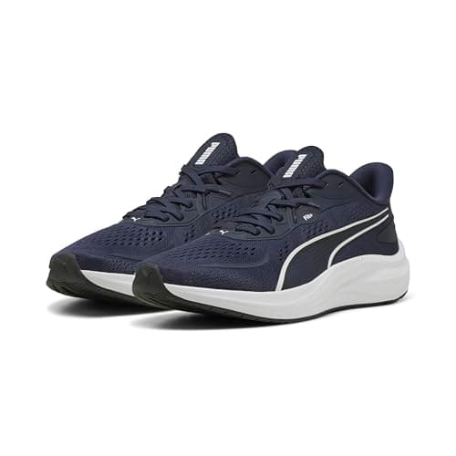 Image of PUMA Unisex Skyrocket LITE 2 Road Running Shoe, Navy White Black, 10 UK